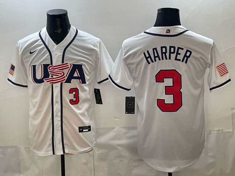 Men 2026 World cup white MLB Nike jersey 0021->->MLB Jersey